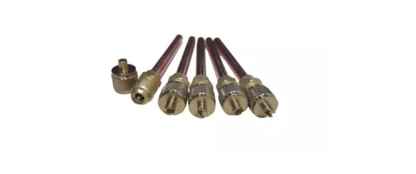 VALVULA BLISTER X 5 Válvula De Carga De 1/4 C/ Chicote X 5 Unidades - Imagen 1