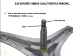 Soporte Tambor Para Lavarropa Drean Next 8.10 8.12 Eco - Imagen 2