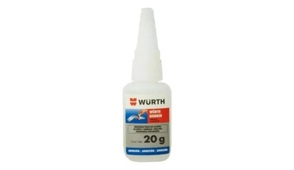 CIANO Adhesivo Cianocrilato Super Glue Wurth 20g Color Transparente - Imagen 1