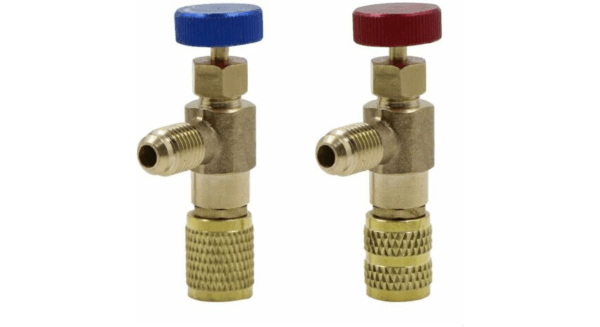 VALVULA DE SEGURIDAD LIQUIDA AZUL Y ROJA Válvula de seguridad líquida para aire acondicionado R22/R410a - Imagen 1
