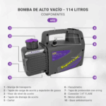 Bomba De Vacio Supervac 117 Litros + Vacuometro Dosivac - Imagen 2