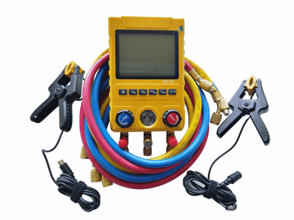 manifold amarillo Manifold Digital multigas c/ mangueras y sensor de temp. (incluye maletín) - Imagen 1